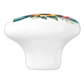 メドウラークとワイルドフラワー セラミックノブ (側面)