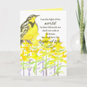 メドウラークバード聖なる書物、 経典ジョン・ライト・オブ・ザ・ワールド カード (正面)