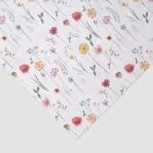 メドウワイルドフラワーパターンコテージコアボホヴィベ 薄葉紙 (詳細)