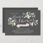 メドウ開花ブライダルシャワー招待状 招待状 (正面/裏面)