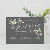 メドウ開花結婚式招待状 招待状 (スタンド正面)
