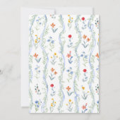 メドエレガントウフローラブルーボウフォト誕生 案内状 (裏面)