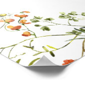 メドエレガントウ秋ガーデンディナーパーティーサイン ポスター (角)