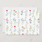 メドエレガントウ開花ピンクボウ3フォト誕生 案内状 (裏面)