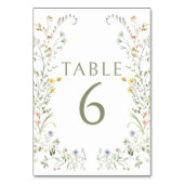 メドカラフルフローラ結婚のテーブル番号 テーブルナンバー (正面)