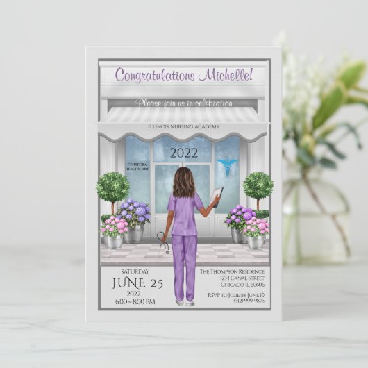 メドスクールグラードナースグラッドメス招待状 招待状 (スタンド正面)