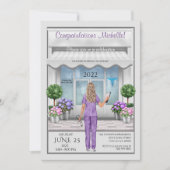 メドスクールグラードナースグラッドメス招待状 招待状 (正面)