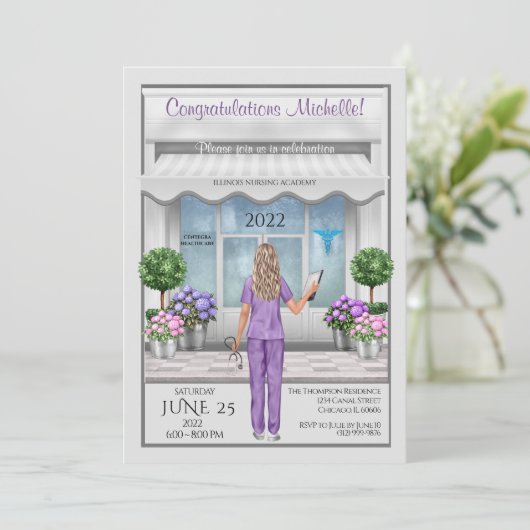 メドスクールグラードナースグラッドメス招待状 招待状 (スタンド正面)