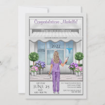 メドスクールグラードナースグラッドメス招待状