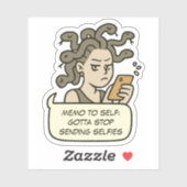 メドストップサギリおもしろいア神話へのセフィーの送信 シール (シート)