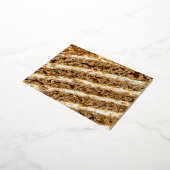 メドビックケーキ抽象芸術 箔シーズンポストカード (回転した状態)