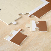 メドビックハニーケーキスライスロシアのウクライナデザート ジグソーパズル (側面)