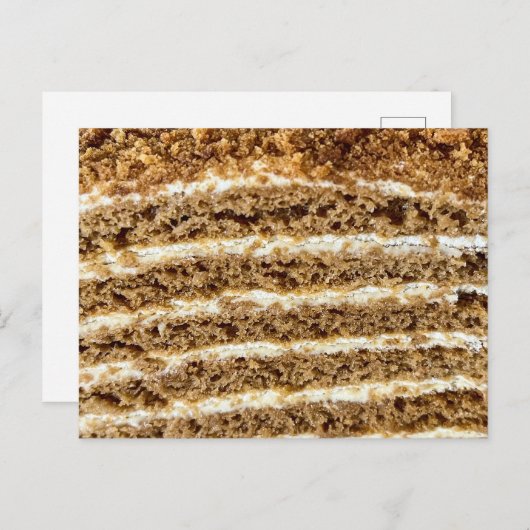 メドビックハニーケーキ抽象芸術 シーズンポストカード (正面/裏面)