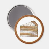 メドビックメディヴニクロシアのウクライナハニーケーキフード マグネット (正面/裏面)