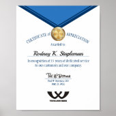 メドフェイクル社員周年記念表示 ポスター (正面)