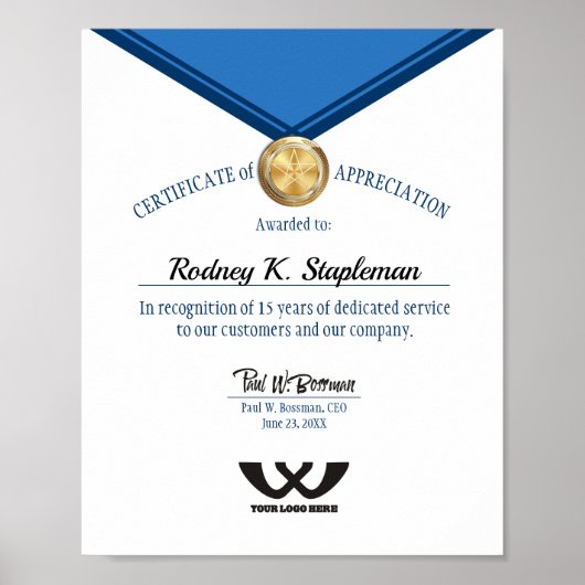 メドフェイクル社員周年記念表示 ポスター (正面)