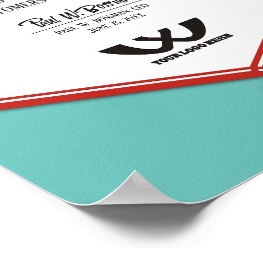 メドフェイクル社員周年記念表示 ポスター (角)