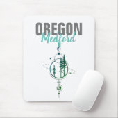 メドフォードオレゴン幾何学樹木 マウスパッド (マウス)