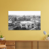 メドフォード、オレゴン、図書館の写真の表示 キャンバスプリント (インサイチュ (リビング))