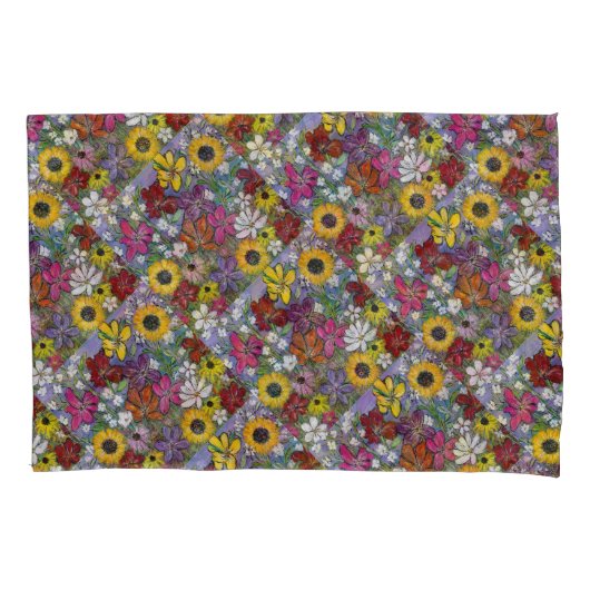 メドレパターンピローケース 枕カバー (正面)