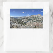 メドレー湖流域パノラマfrom High - Sierra 長方形シール (バッグ)