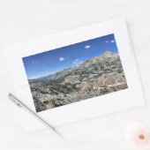 メドレー湖流域パノラマfrom High - Sierra 長方形シール (封筒)