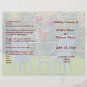 メドーオブラブアンドオータムツリー結婚式 プログラムフライヤー (正面)