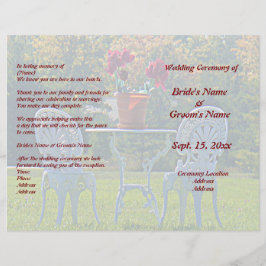 メドーオブラブアンドオータムツリー結婚式 プログラムフライヤー