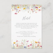 メドーカラフルドワイルドフラワーホテル エンクロージャーカード (正面)