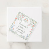 メドーパステルフランスのバラフローラブライダルシャワー フェイバータグ (インサイチュ)