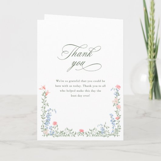 メドーパステルフランスのバラ結婚の式 プログラム (裏面)