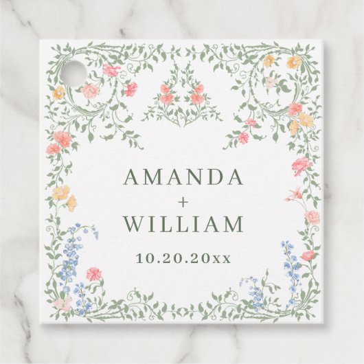 メドーパステルフランスのバラ結婚フローラ フェイバータグ (正面)