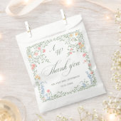 メドーパステルフランスのバラ結婚フローラ フェイバーバッグ (クリップ留めされた状態)