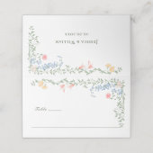 メドーパステルフランスのバラ結婚フローラ プレイスカード (外部開封)