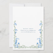 メドーパステルフランスのバラ結婚フローラ 招待状 (裏面)