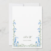 メドーパステルフランスのバラ結婚フローラ 招待状 (裏面)