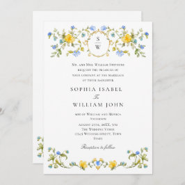 メドーパステルフランスのバラ結婚フローラ 招待状