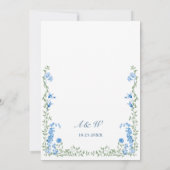 メドーパステルフランスのバラ結婚フローラ 招待状 (裏面)