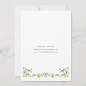 メドーパステルフランスのバラ結婚フローラ 招待状 (裏面)