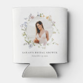 メド素朴ウフローラリースフォトブライダルシャワー 缶クーラー (裏面)