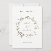 メド素朴ウフローラリース彼女はYes 招待状 (正面)