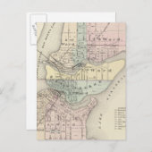 メナシャ市、ニーナ市 ポストカード (正面/裏面)