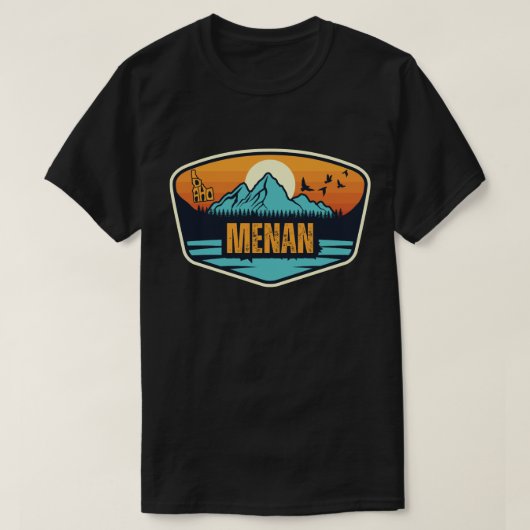メナン, アイダホ州 Tシャツ (デザイン正面)