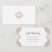 メニエレガントディレジストリカード エンクロージャーカード (正面/裏面)
