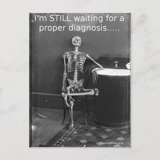 メニエールの骸骨のポストカード ポストカード (正面)