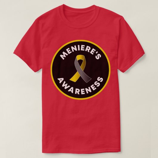 メニエール病障害障害認識度 Tシャツ (デザイン正面)