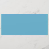 メニュエレガントー – Light Blue Butterfly Quinceanera メニュー (裏面)