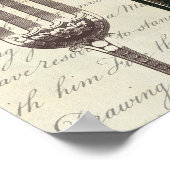 メニュフランスのーとフォーク ポスター (角)