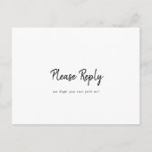 メニュモダンー選択RSVPポストカード ポストカード (正面)