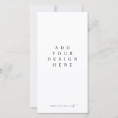 メニューとプログラムの印刷 サンキューカード (正面)